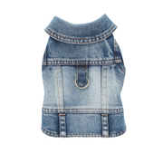 Denim Hundeweste Im Vintage-Stil Robust Modisch