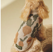 Handgestrickter Rollkragenpullover für Hunde Warm Bequem Musterdesign