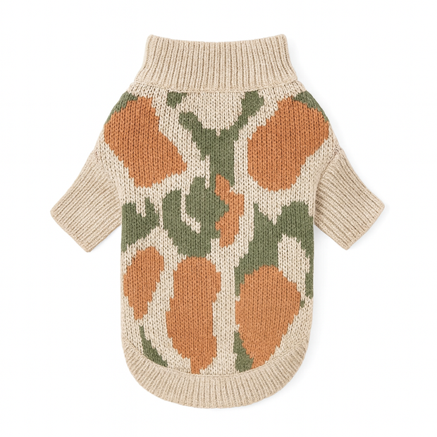 Handgestrickter Rollkragenpullover für Hunde Warm Bequem Musterdesign