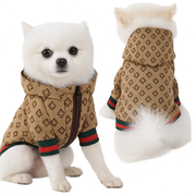 Luxuriöse Kapuzenjacke für Hunde Mit Reißverschluss & Warmem Futter