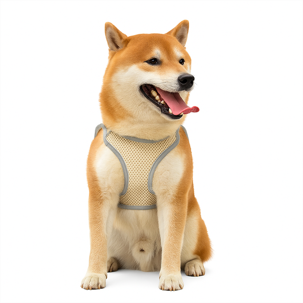 Reflektierendes Hundegeschirr Mit Leine Bequem Atmungsaktiv Sicher