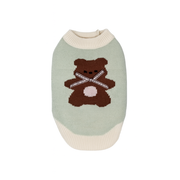 Strickpullover mit Bärenmotiv für kleine Hunde