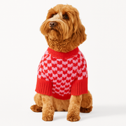 Weihnachtspullover für Hunde Und Katzen Warm Weich Herzmuster